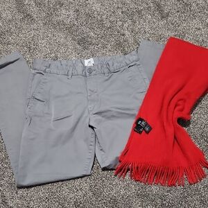 H&M Slim Fit Light Gray Pants